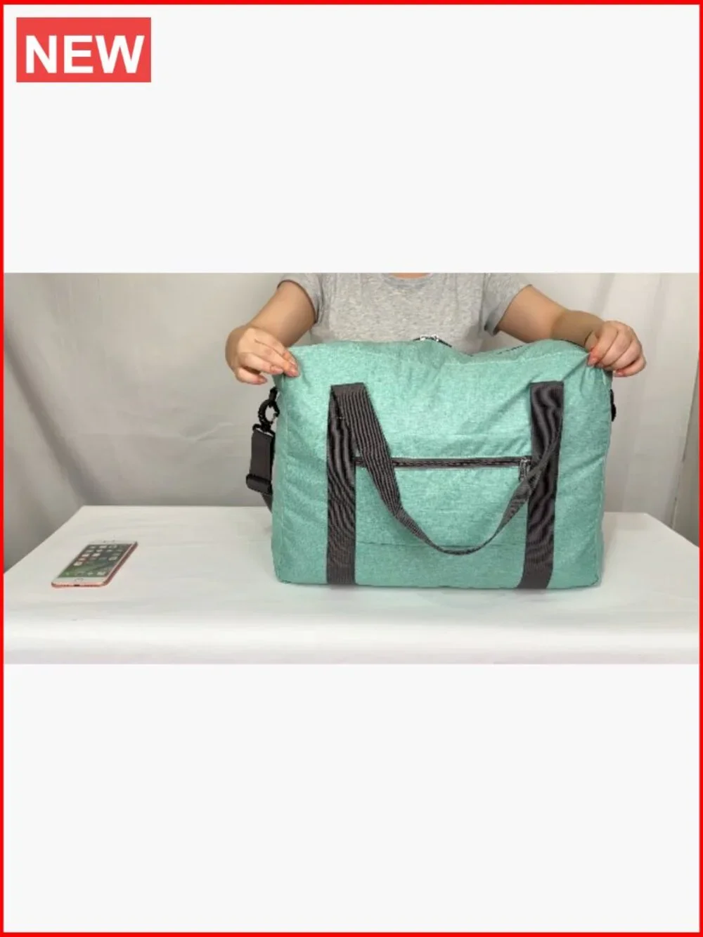 Foldable Travel Duffel Bag Carry On for Airplanes Personal Item 18x14x8